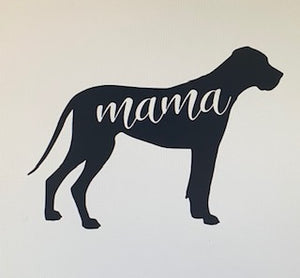 Dog Mama Car Decal